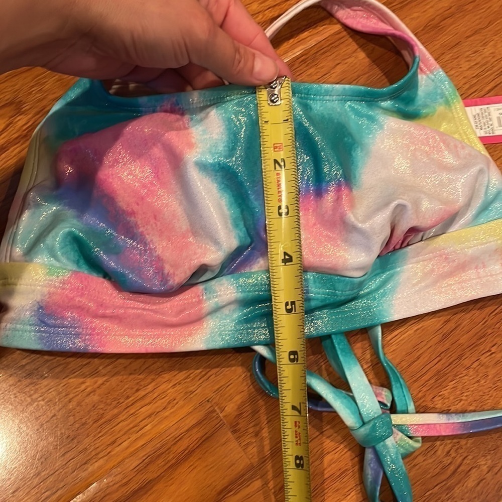 Tie Dye Bikini Top D/DD Adjustable Women’s Swim Top NWT - Picture 7 of 7